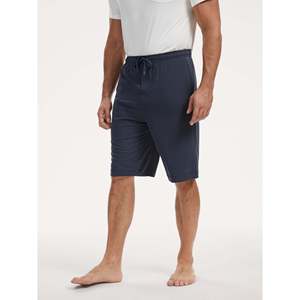 Premium <b>Men's</b> <b>Sleep</b> <b>Shorts</b> Premium Bamboo Tether Silk Knitted Jersey Custom Logo Print Home Wear Set-XL Size - Product Image 4
