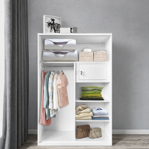 Armoire Abordable Design <span class=keywords><strong>Almirah</strong></span> avec Miroir, Armoire Personnalisée à 2 Portes en Acier pour la Maison, Placard Almari pour Vêtements - Product Image 4