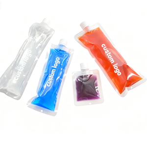 Biểu Tượng Tùy Chỉnh Con Dấu Nhiệt Mini Trong Suốt PE Nhựa Nước Trái Cây Uống Bao Bì Cho Nước Ép Trái Cây 300Ml 500Ml Chất Lỏng Vòi Túi - Product Image 3