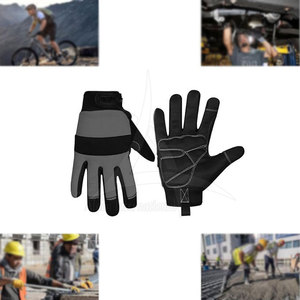 Guantes de Mecánico de Alta Destreza, Guantes de Trabajo de Cuero y Neopreno, Fuerte Agarre en la Palma, Sin Silicona, Cierre de Muñeca Seguro y Personalizable - Product Image 6