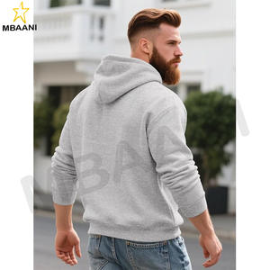 Pull à capuche en polaire pour hommes, manches longues, fermeture éclair, mode. - Product Image 4