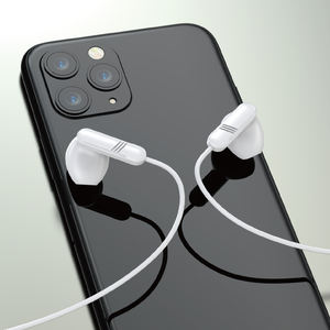 Casque blanc EP-269 1,2 m avec microphone Jack CASQUE Écouteurs filaires de haute qualité Conception intra-auriculaire confortable - Product Image 2