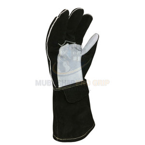 Custom Logo Printed Leather Welding <b>Gloves</b> Work Wear Heat Protection Welding <b>Gloves</b> In Low Moq - Product Image 5
