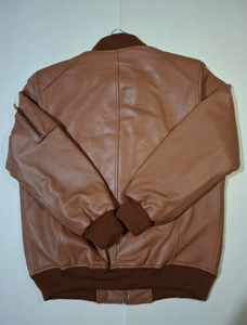 Veste coupe-vent personnalisée en gros pour hommes, manteau d'extérieur pour garçons, vestes décontractées en cuir grande taille pour hommes - Product Image 5