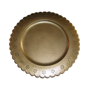 Plateaux de service de luxe pour hôtels, plateaux de service de restauration, finition plaquée or, assiettes de service, vaisselle, plateaux en métal - Product Image 6