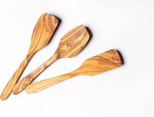 Mini juego de espátula de madera de Olivo de 8 pulgadas, juego de espátula de madera pequeña, juego de Mini espátula antiadherente resistente al calor para hornear y cocinar - Product Image 3