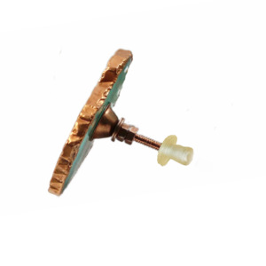 Perilla de armario de ágata DIY con acabado de cobre Industrial, muebles de Color océano, tiradores de cajón de puerta de armario para cocina, dormitorio, tocador - Product Image 2