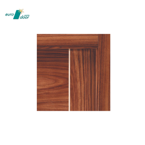 Puerta de seguridad interna española contemporánea de alta calidad, madera de haya al vapor con superficie acabada con incrustaciones decorativas - Product Image 3