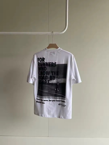 T-Shirt à Manches Courtes et Col Rond Surdimensionné en Satin de Coton 100% Lourd, Grande Taille, pour Homme, Sérigraphie, 220GSM - Product Image 4