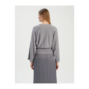 Camiseta VISKON KARISIM YARASA KOL TRIKO KAZAK con Mangas de Murciélago, Muy Colorida, Derecha - Product Image 6