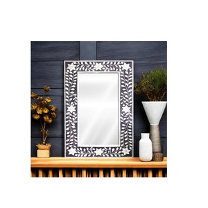 Le cadre de miroir d'incrustation d'os le plus vendu pour les intérieurs élégants de maison et de bureau disponible au prix d'usine d'Inde - Product Image 1