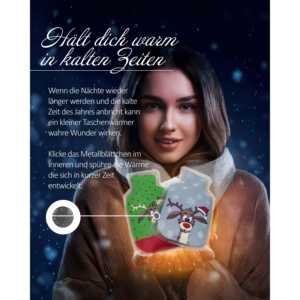 Juego de 4 Calentadores de Manos y Pies con Forma de Reno Didi, Botella de Agua Caliente para Calentar - Product Image 5