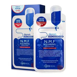 قناع Ampoule بلون أكوا من [MEDIHEAL] منتجات NMF وهو أقنعة الوجه الكورية ويعمل كمجموعة أقنعة مستحضرات تجميل كورية