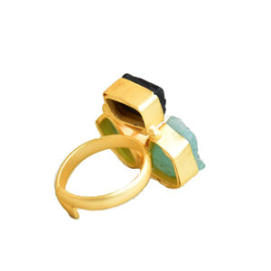 Pendientes de Lujo con Piedras Preciosas Auténticas, Recubrimiento en Tono Dorado y Joyería de Calidad Artesanal - Product Image 3