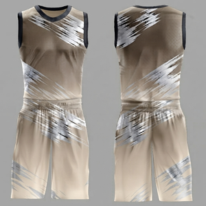Uniformes de Baloncesto a Precio Económico, Impresión por Sublimación, Conjunto de Baloncesto, Tela de Malla de Secado Rápido, Estilo sin Mangas - Product Image 2