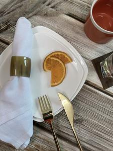 Servilleteros de Cuerno de Búfalo, Porta Servilletas Redondos para Hoteles de Lujo, Restaurantes y Mesas de Boda, Alta Calidad - Product Image 2