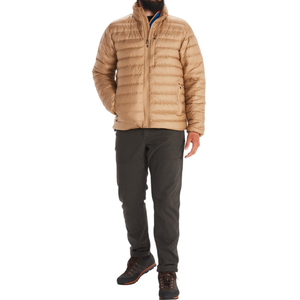 Veste matelassée en nylon de style décontracté, duvet de canard, noir, logo personnalisé, marque, extérieur, grande taille, brillante, pour homme - Product Image 3