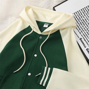 Vestes Versity College personnalisées grande taille pour hommes vestes universitaires vierges en gros vestes universitaires OEM avec logo personnalisé vestes universitaires pour hommes avec lettre simple - Product Image 5