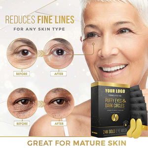 Private Label Puffy Olhos Solução Rugas Removedor Anti Envelhecimento <span class=keywords><strong>Eye</strong></span> <span class=keywords><strong>Patch</strong></span> 24K Gold Collagen <span class=keywords><strong>Eye</strong></span> Mask - Product Image 5