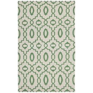 พรมขนสัตว์ถักแบบแบนสีเขียวแบบใช้มือผ้าปูสำหรับใช้ในห้องนอนหรือห้องนั่งเล่นสไตล์โมร็อกโกแบบย้อนกลับได้ - Product Image 1