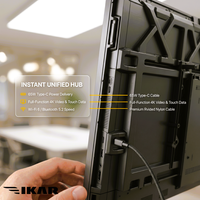 Pizarra Interactiva 4K de 85 Pulgadas con Android 12/13, Cámara de Seguimiento de Personas con IA y Táctil Infrarrojo de 40 Puntos, 16 GB de RAM, 256 GB de ROM
