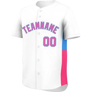 Camiseta de béisbol personalizada, camiseta de uniforme con botones, nombre de equipo personalizado, número, bordado, malla de softbol, ajuste profesional, secado rápido, EE. UU. - Product Image 4