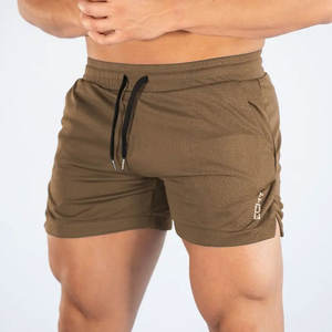 Shorts de sport coupe-vent en toile unie avec logo personnalisé, design tendance, séchage rapide, pour hommes, collection 2024, les plus vendus - Product Image 3