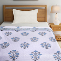 Nappe rectangulaire vintage 100% coton faite à la main, imprimée à la main avec un motif floral, lavable, absorbante, personnalisable, pour la maison et l'hôtel