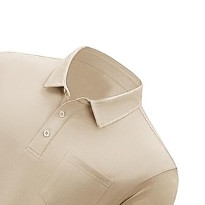 Men Khaki Tan Polo Shirt Premium Pique Cotton Safari Style Solid Sand Khaki Short Sleeve Polo Smart Everyday <b>Neutral</b> - Product Image 6