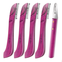 Couteau à démêler Flamia & Jabz pour chien, couteau à carder pour peigne à poils de terrier, peignes en acier inoxydable pour renard, chat, chien, cheval, peigne en bois