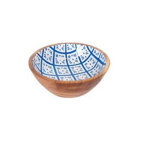 Tazón para Servir Aperitivos de Diseño Moderno, Ecológico, Hecho a Mano con Madera Rústica, Color Madera Natural, Venta al por Mayor de Artículos de Cocina - Product Image 1