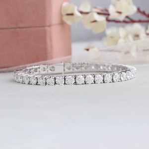 High Quality14k Yellow Gold Natural Diamond <b>Jewelry</b> Fancy Designer <b>Old</b> European Round Cut Lab Diamond Tennis Bracelet <b>Jewelry</b> - Product Image 1