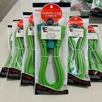Kabel Ekstensi Daya PDU IEC C14 ke C15 untuk Komputer, Harga Grosir, Panjang dan Warna Sesuai Pesanan, 18AWG 16AWG 14AWG