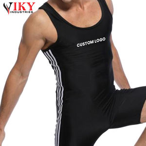 Wrestling <b>Suits</b> Black White Color New Arrival Customized Made Highest Quality Best Soft Touch Wrestling <b>Suits</b> - Product Image 6