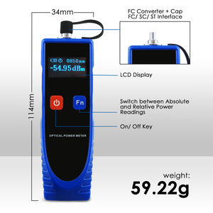 Máy đo công suất quang kỹ thuật số OPM mới với 6 chiều dài sóng quang-70 đến 6dBm Máy kiểm tra cáp quang - Product Image 5