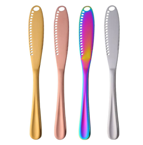 Butter Knife Brass Butter Knives Decoration PVD Long Handle Black Gifts Packing <b>Box</b> Manufacture Wholesale Supplier - Product Image 2