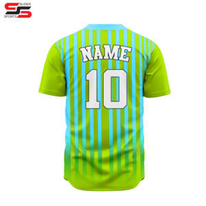 Jersey de equipo Plantilla de diseño de Jersey de béisbol personalizado Nuevo diseño Béisbol con nombre y número Nueva colección Jersey - Product Image 2