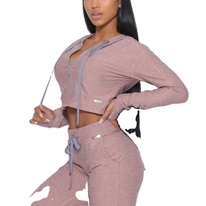 Workout Sets for Women 3 Piece High Waisted <b>Leggings</b> <b>Crop</b> Top Jacket Gym Yoga Sports Bra Sets in All Weathers casual 2026 - Product Image 4