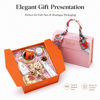 Boîte cadeau pliante de luxe avec logo personnalisé, poignée en soie et fermeture magnétique pour mariage, bébé, boutique, emballage cadeau