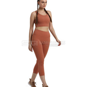 Girls yoga bra and leggings set built for soft comfort, perfect balance and breathable performance in every movement. - Product Image 4