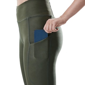 Hot Selling High Waist Scrunch Butt Sports <b>Leggings</b> for Women Customized High Quality Yoga Pants with Solid <b>Pattern</b> - Product Image 3