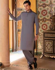 Vente directe d'usine ensemble Shalwar Kameez pour hommes nouveauté vêtements islamiques décontractés poches latérales respirant Shalwar Kameez pour hommes - Product Image 3