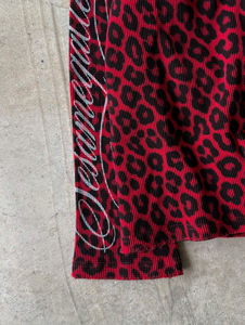 เสื้อสเวตเตอร์พิมพ์ลายดิจิทัลสำหรับผู้ชายเสื้อวาฟเฟิลแขนยาวลำลองสำหรับให้ความอบอุ่นเนื้อผ้าถักโลโก้ได้ตามต้องการแบบ100% - Product Image 3