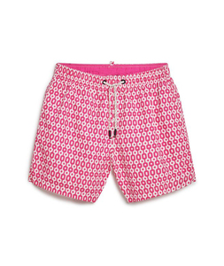 Calzoncillos bóxer de punto de algodón 100% informales de verano para hombre, patrón de rayas tejidas sueltas con cordón medio y estampado de lona - Product Image 1