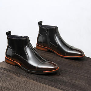 รองเท้าบูทข้อเท้าหนังกลับแบบคลาสสิก พื้นรองเท้ากันลื่น พร้อมแผ่นรองรับแรงกระแทก สำหรับผู้หญิง ใส่ทำงานออฟฟิศและงานประชุมทางธุรกิจ - Product Image 5