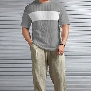 Camiseta extragrande de algodón 100% para hombre, Camiseta extragrande ligera de alta calidad con diseño personalizado para hombre - Product Image 2