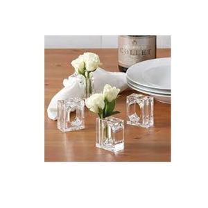 Anneaux de serviette pour la décoration de table de fête, prix de gros, aspect moderne, porte-anneau de serviette en acrylique fait à la main, qualité supérieure - Product Image 5