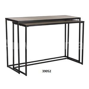 Metal dorado brillante en nuevo diseño con tapa de mármol decorativa para el hogar, sala de estar, restaurante, oficina, uso de mesa de Metal - Product Image 2