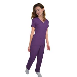 Conjunto de uniformes de algodón y poliéster para mujer, uniforme de enfermera para personal médico, clínica, con logotipo personalizado - Product Image 3