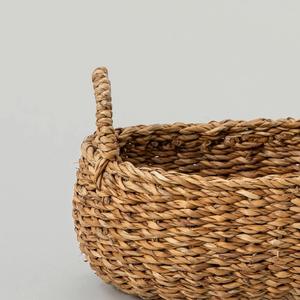 Paniers de rangement en jonc de mer tissés à la main pour organiser avec des poignées de stockage de paniers à légumes par des artisans vietnamiens - Product Image 5